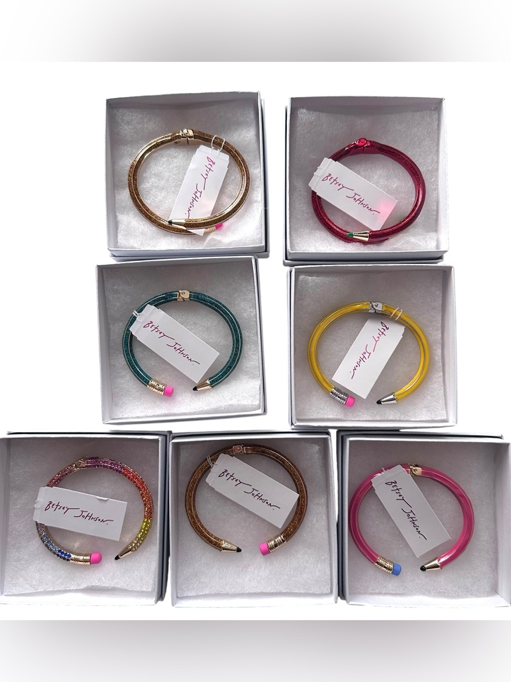 Betsey Johnson Back to School Pencil Hinged Bracelet